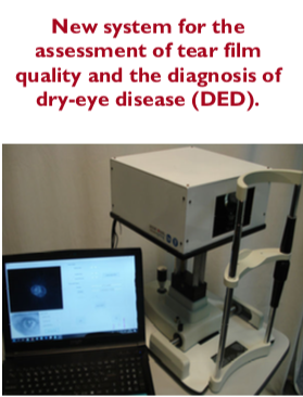 Non-invasive method to objectively determine the dynamics of the tear film and diagnose dry-eye disease (DED)