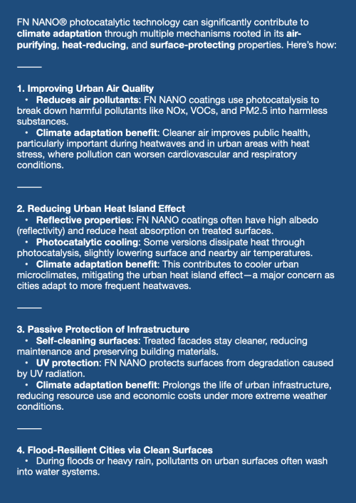 CLIMATE ADAPTATION, CIRCULAR ECONOMY CITY STRATEGIES, EMBODIED CARBON, WASTE WATER TREATMENT PLANTS (WWTP) FN NANO® AQUA