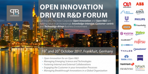 Open Innovation Driven R&D Forum Frankfurt 2017, NON-Vendor Driven