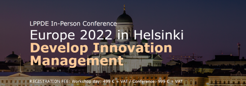 LPPDE In-Person Conference | Europe 2022 in Helsinki - Develop Innovation Management