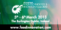 11th Annual World Food Technology and Innovation Forum 2013, Dublin (Ireland)
