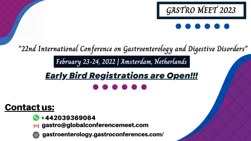 22nd International Conference on  Gastroenterology and Digestive Disorders