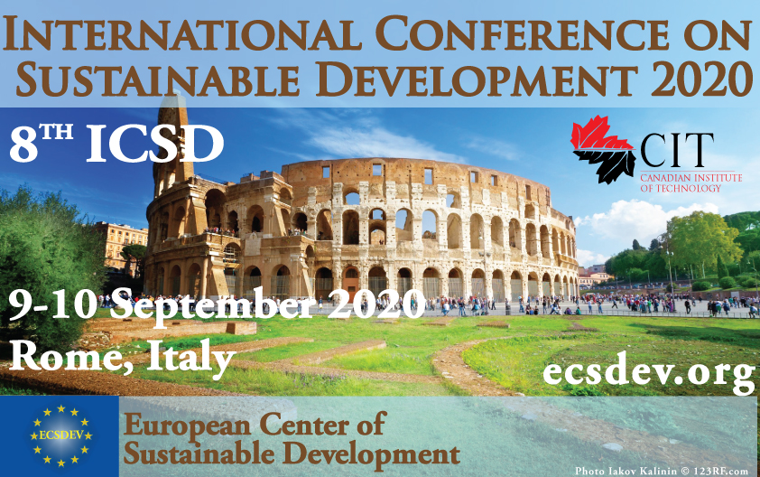 ICSD 2020 8th International Conference on Sustainable Development by